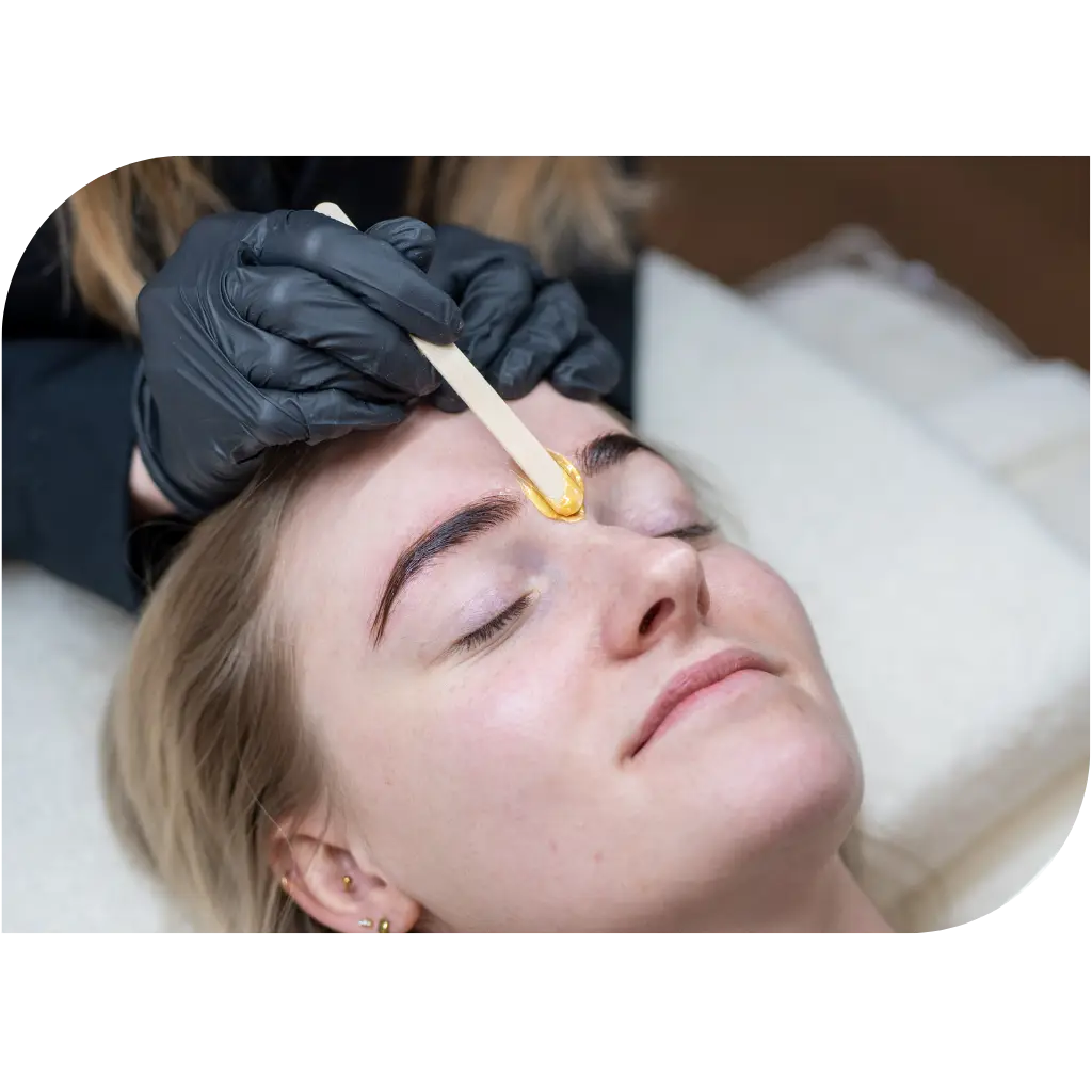 Brow waxing